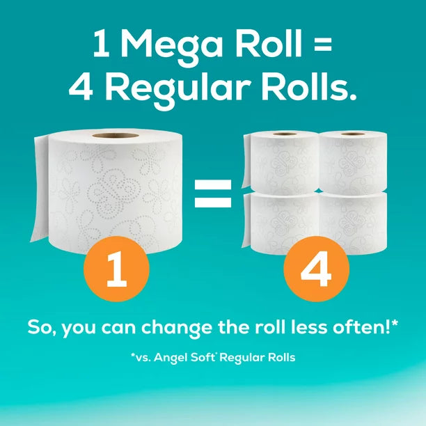 Angel Soft Toilet Paper, 36 Mega Rolls