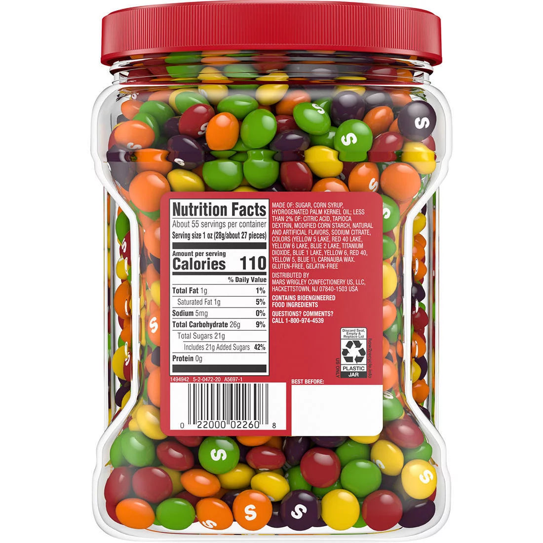 Skittles Original Chewy Candy Bulk Jar (54 oz.)