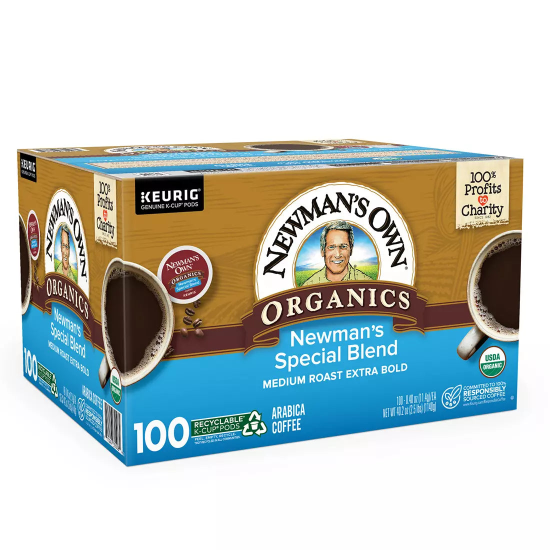 Newman's Own Organics Special Blend K-Cup Pods, 100 ct.