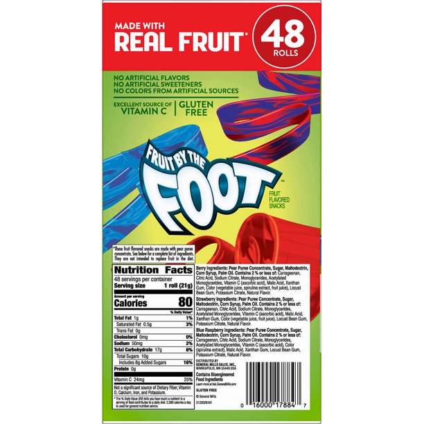 Fruit by the Foot Snacks, Berry Tie-Dye and Strawberry Variety Pack (48 ct.)