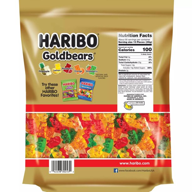 Haribo Gold-Bears Gummi Bear Candy (72 oz.)