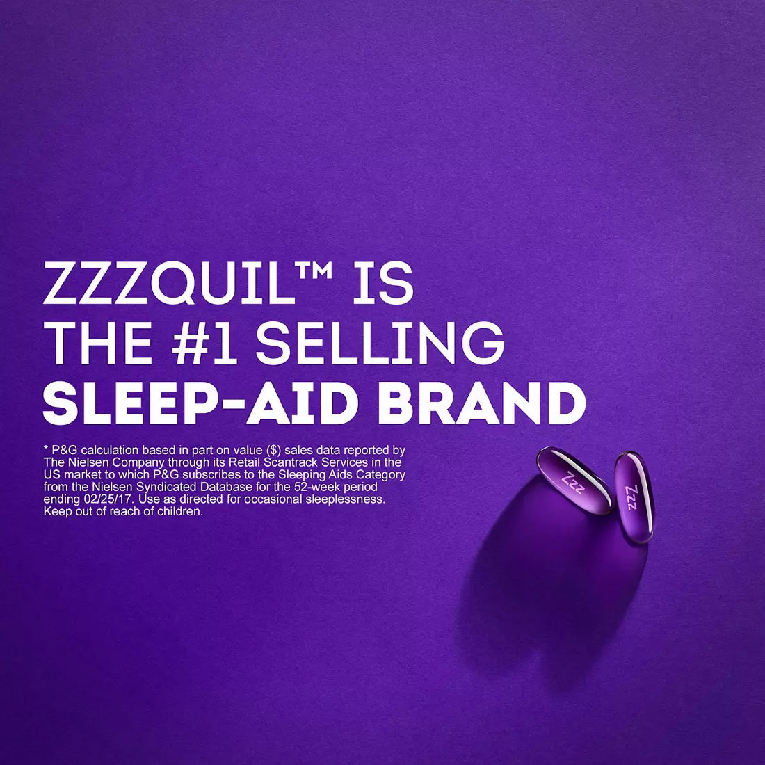 Vicks ZzzQuil Nighttime Sleep Aid LiquiCaps, 96 ct.