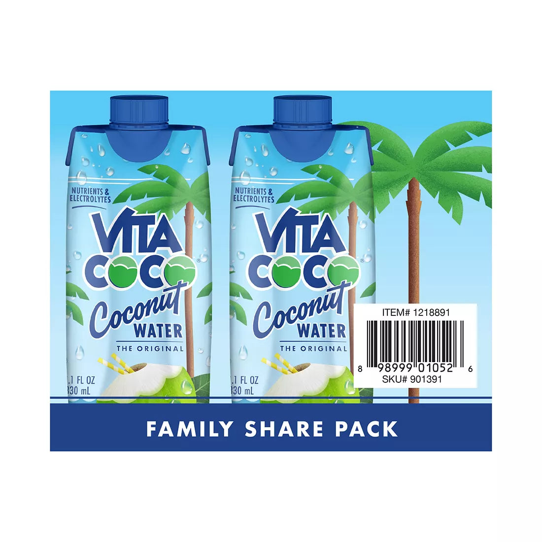 Vita Coco Coconut Water, 18 ct./330 ml.