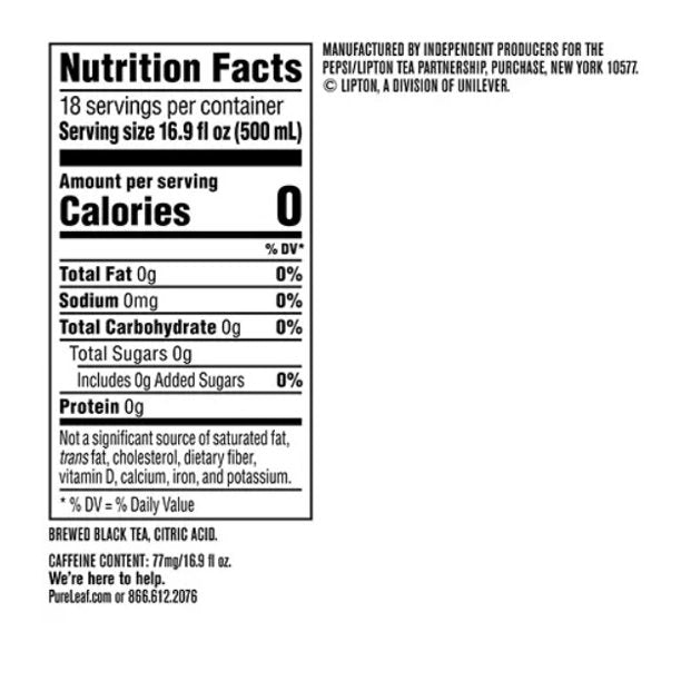 Pure Leaf Unsweetened Iced Tea (16.9 oz., 18 pk.)
