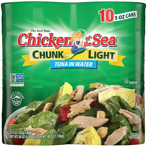 Chicken of the Sea Chunk Light Tuna in Water (5 oz., 10 pk.)