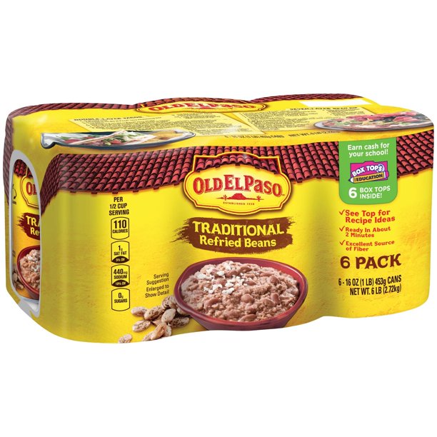 Old El Paso Traditional Refried Beans (16 oz., 6 pk.)