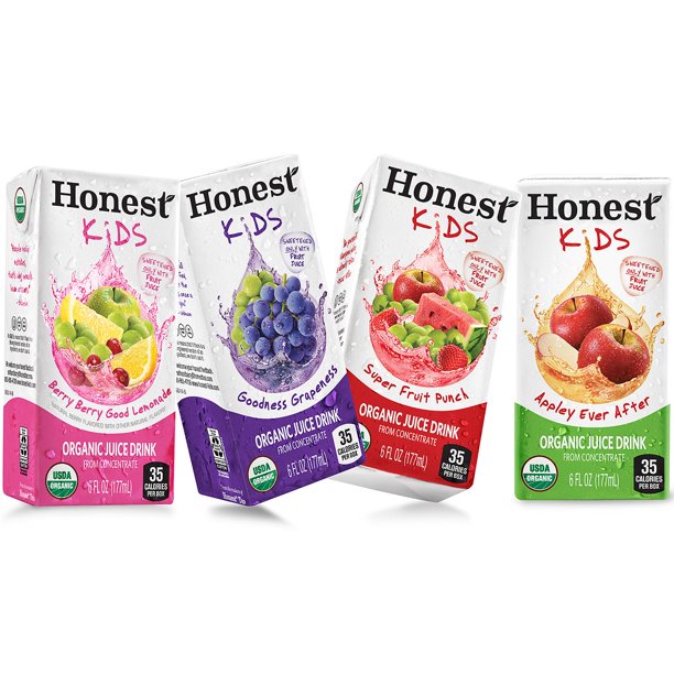 Honest Kids Organic Fruit Juice Drink Boxes Variety Pack (6 oz., 40 pk.)