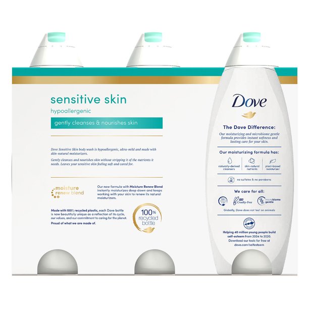 Dove Nourishing Body Wash, Sensitive Skin (24 fl. oz., 3 pk.)