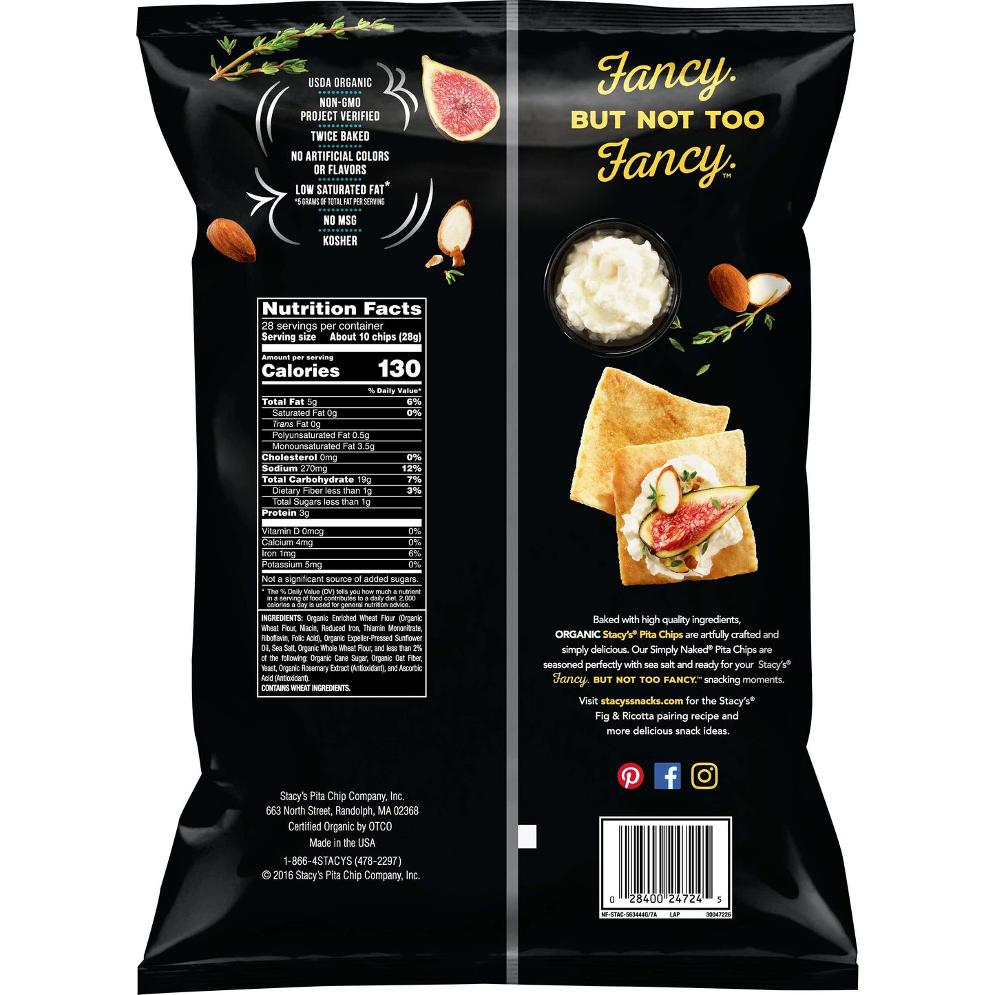 Stacy's Pita Chips Simply Naked (28 oz.)