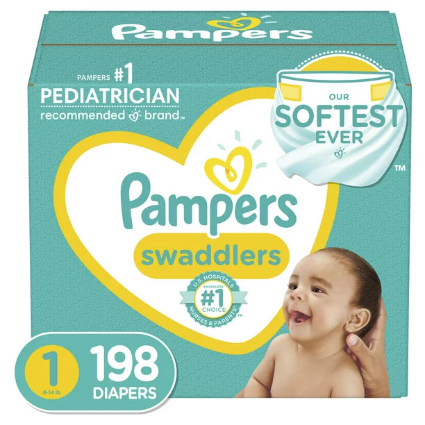 Pampers Swaddlers Softest Ever Diapers (Choose Your Size)