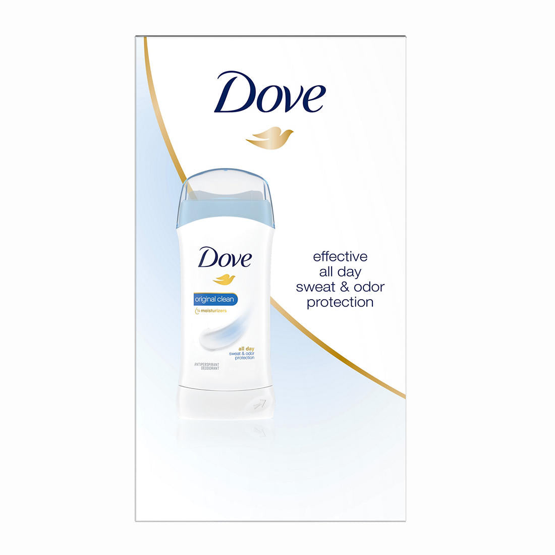 Dove Original Clean Antiperspirant Deodorant, 5 pk.