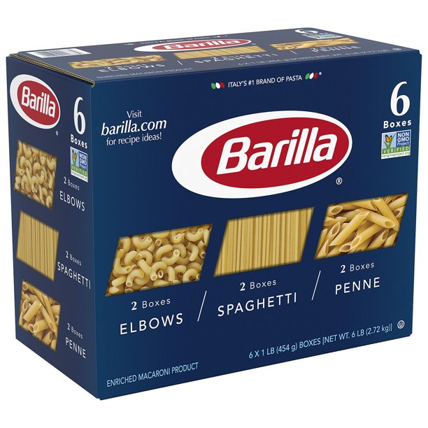 Barilla Pasta Variety Pack (16 oz., 6 pk.)