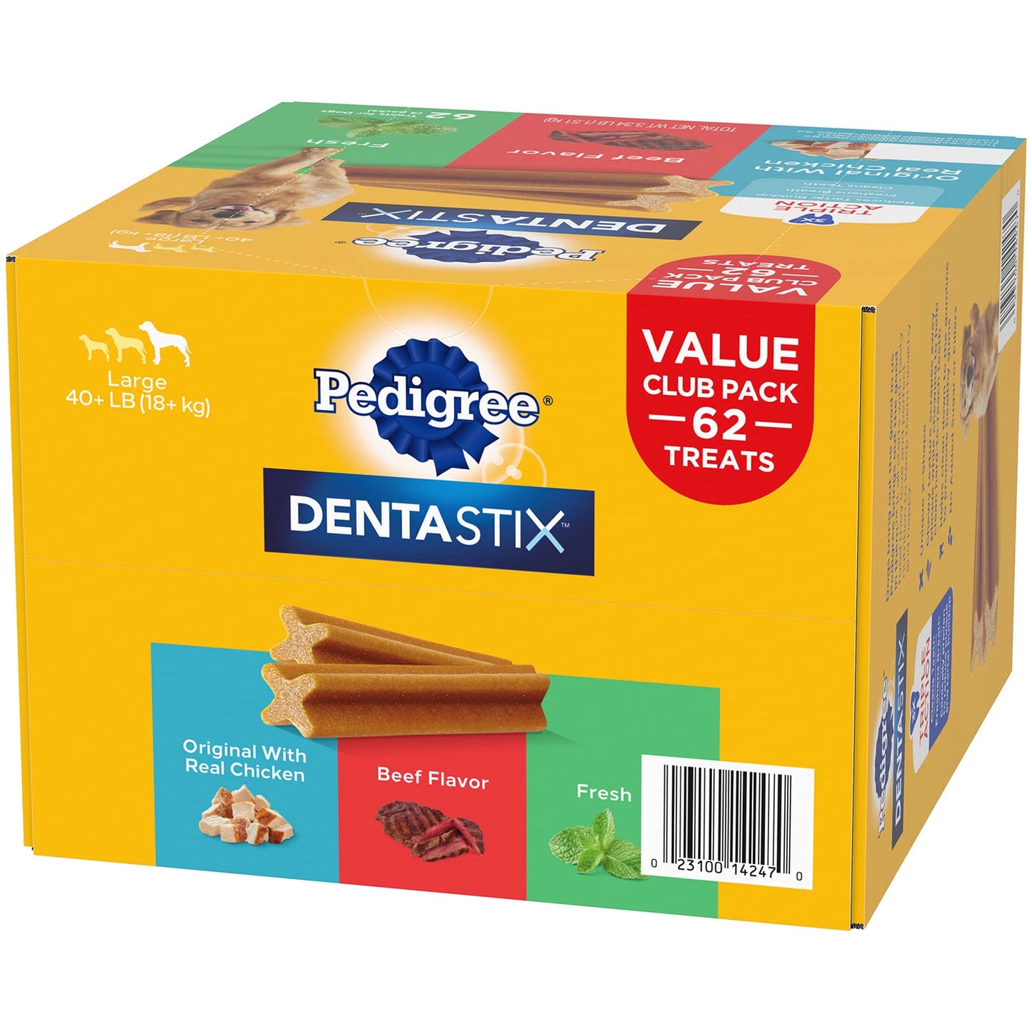 Pedigree Dentastix Dog Treats for Large Dogs, Variety Pack (62 ct.)