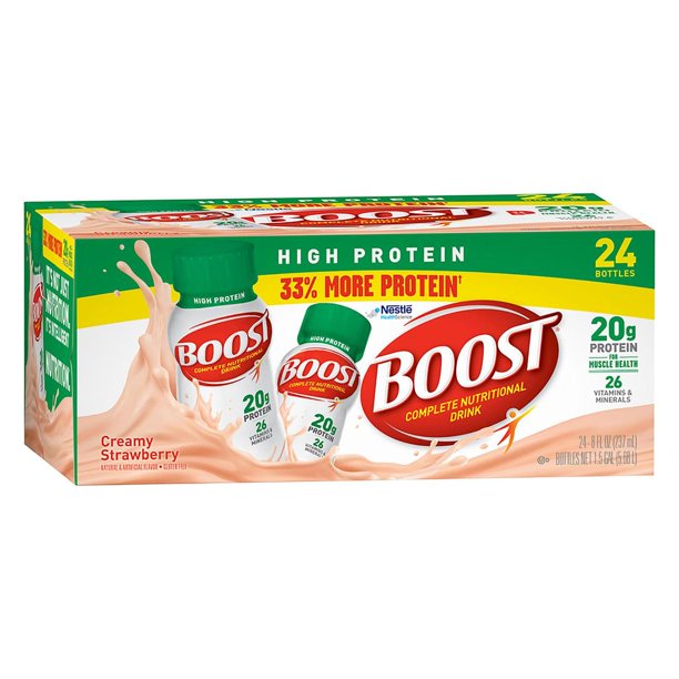 BOOST High Protein Drink, Strawberry (24 pk.)