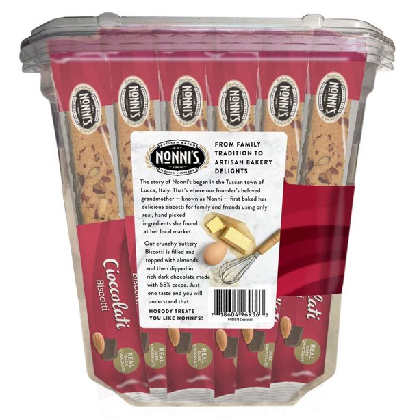 Nonni's Cioccolati Biscotti, 25 ct.