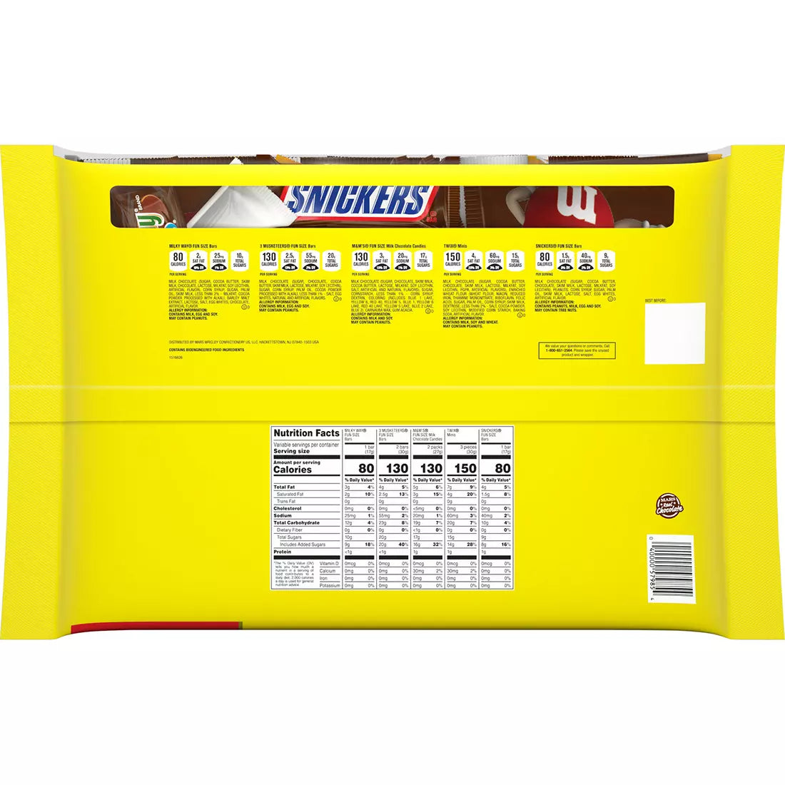 M&M'S, Twix, Snickers & More Bulk Chocolate Candy Variety, 145 ct.