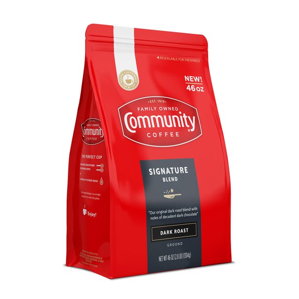 Community Coffee Ground Dark Roast, Signature Blend (46 oz.)