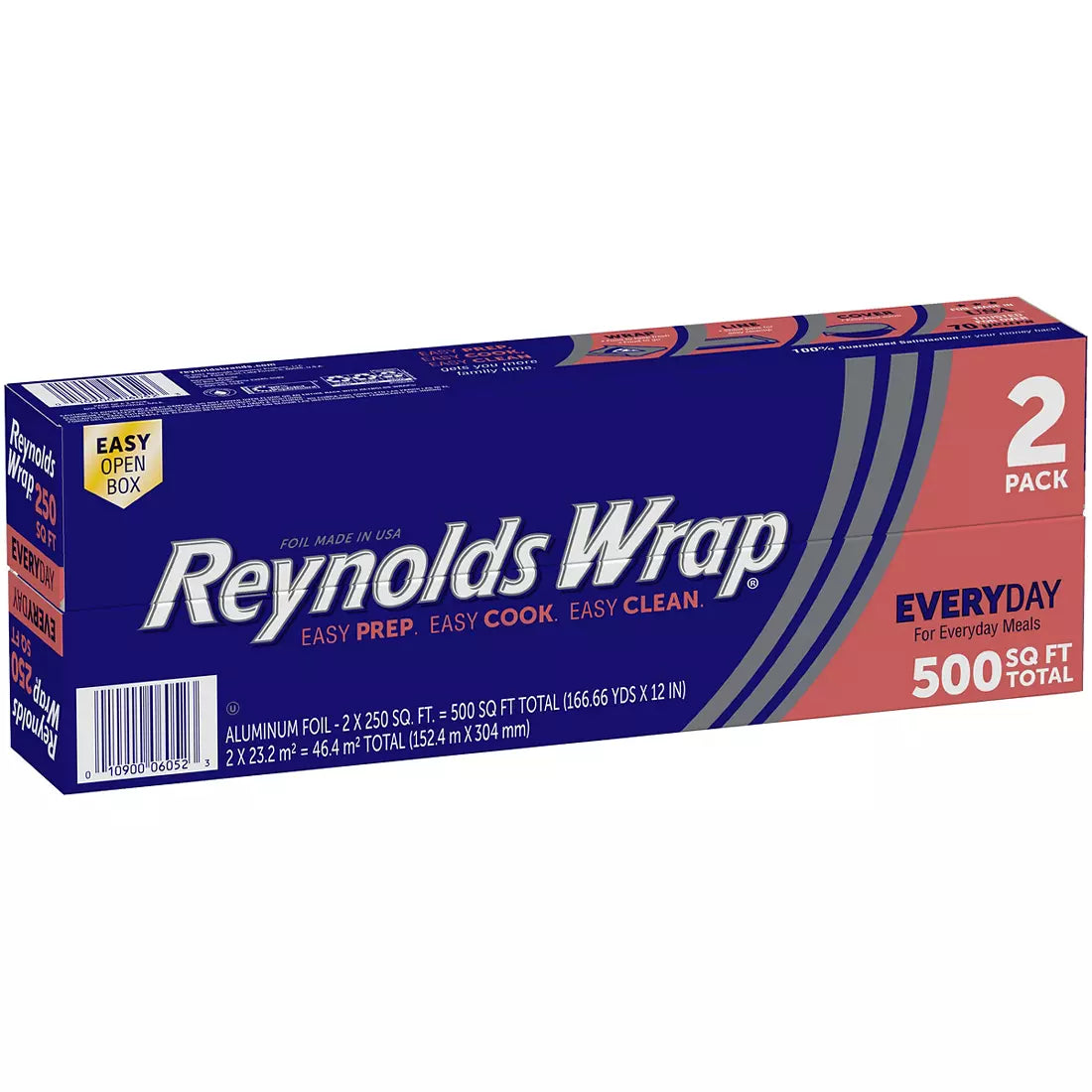 Reynolds Wrap Standard Aluminum Foil, 250 Sq. ft, 2 ct.