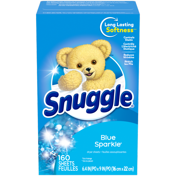 Snuggle Blue Sparkle Fabric Softener Dryer Sheets, 320 ct.