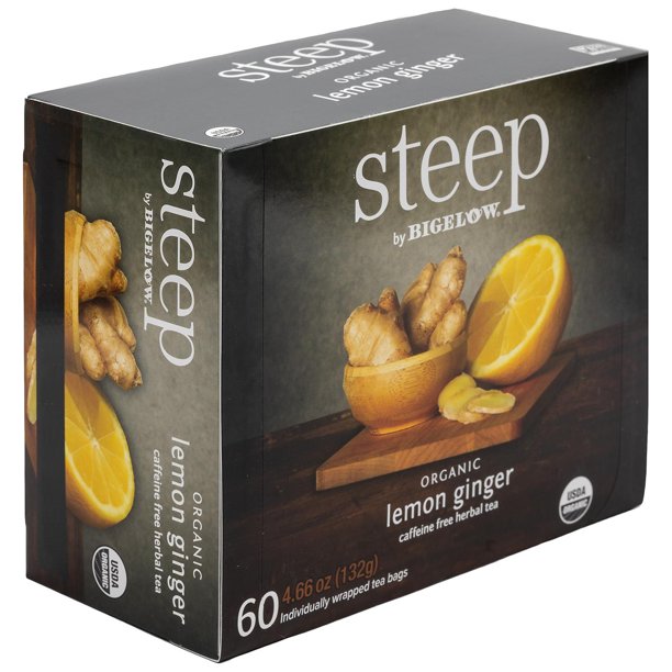 steep by Bigelow Lemon Ginger Herbal Tea ( 60 ct.)