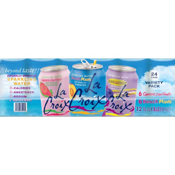 La Croix Black Razz Berry Sparkling Water Variety Pack (12 fl. oz., 24 pk.)