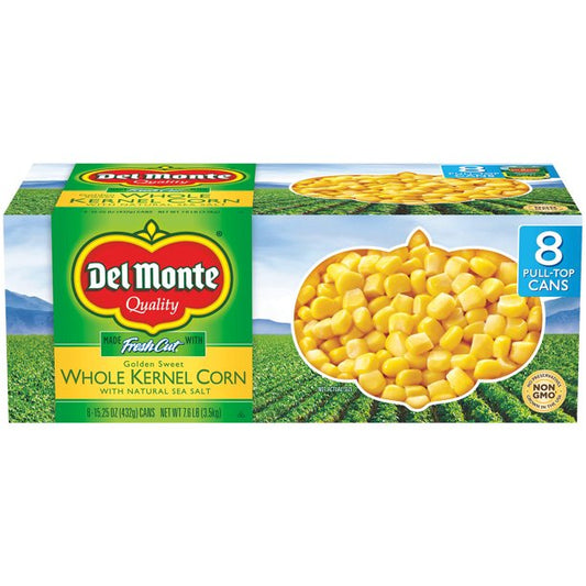 Del Monte Golden Sweet Whole Kernel Corn (15.25 oz., 8 pk.)