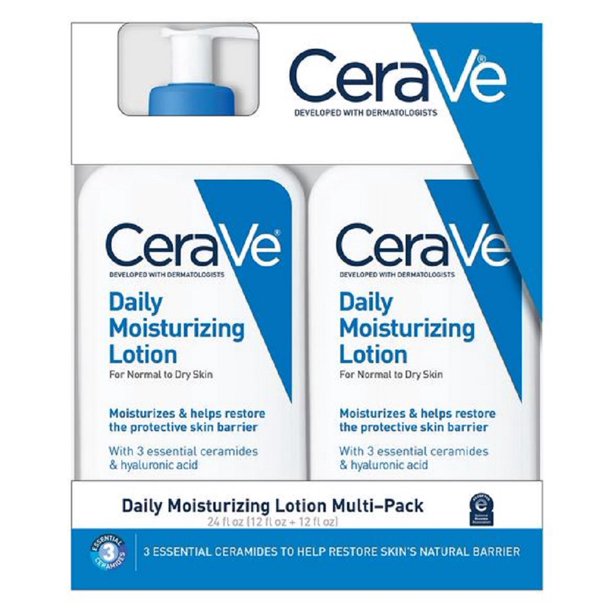 CeraVe Daily Moisturizing Lotion, Normal to Dry Skin (12 fl. oz., 2 pk.)