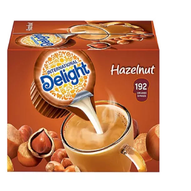 International Delight Hazelnut Coffee Creamer Singles (192 ct.)