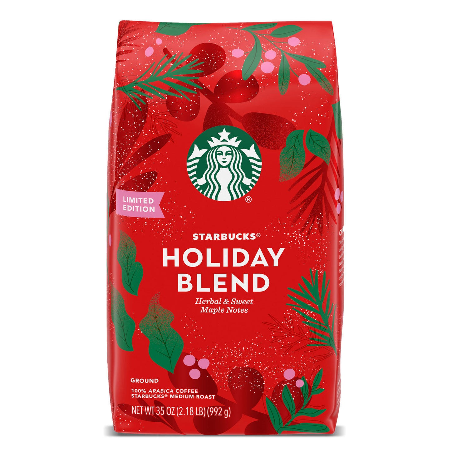 Starbucks Holiday Blend Medium Roast Ground Coffee (35 oz.)