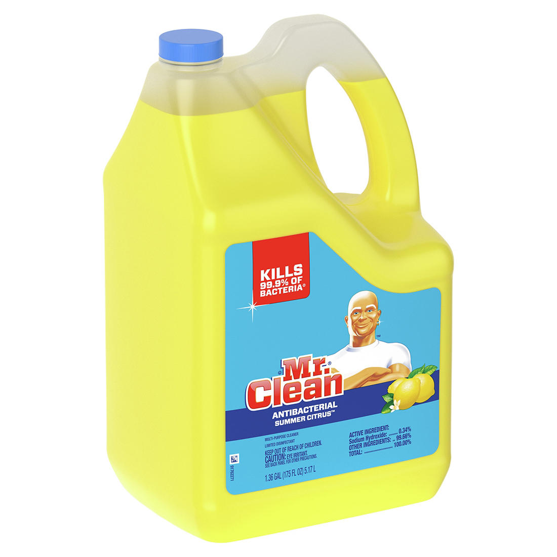 Mr. Clean Antibacterial Multi-Surface Cleaner, Summer Citrus, 175 oz.