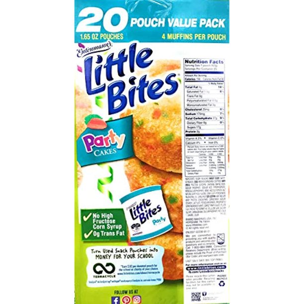 Entenmann's Little Bites Party Cake Muffins (1.65 oz., 20 pk.)