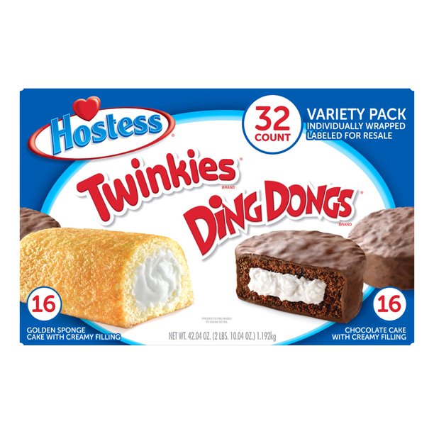 Hostess Twinkies And Ding Dongs Variety Pack (1.31 oz., 32 pk.)