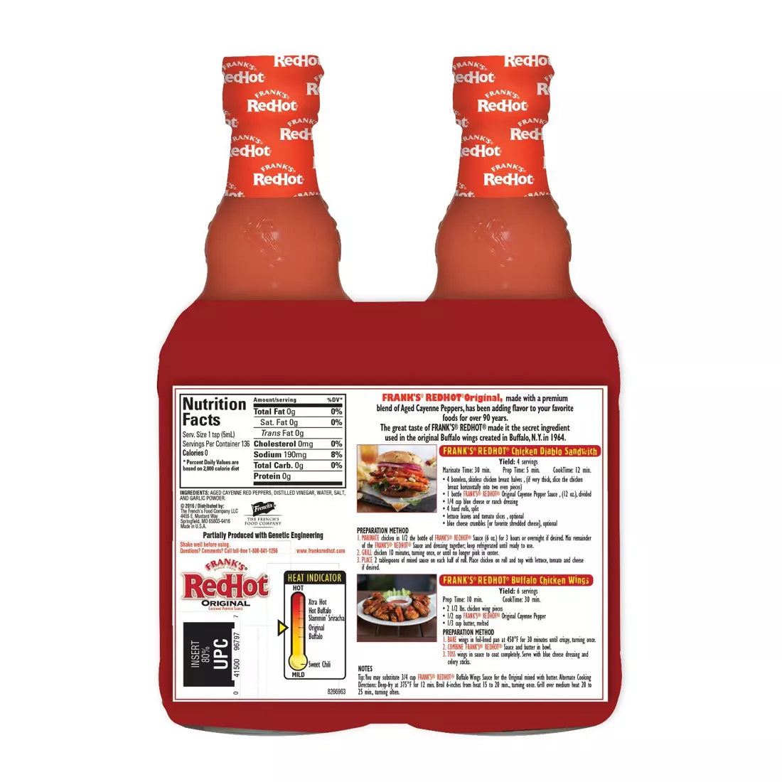 Frank's RedHot Original Wing Sauce, 2 pk./25 oz.