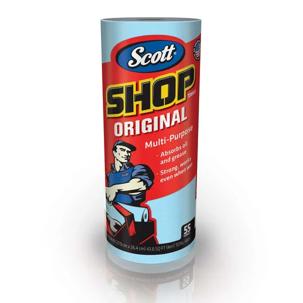 Scott Shop Towels Original (55 sheets/roll, 12 rolls)