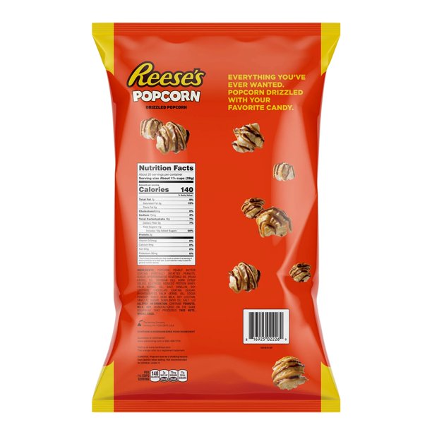 Reese's Chocolate Peanut Butter Drizzled Popcorn (18 oz.)