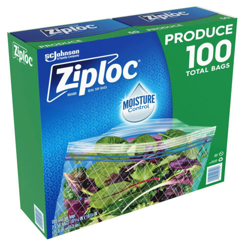 Ziploc Produce Bags w/ Seal Top (100 ct.)