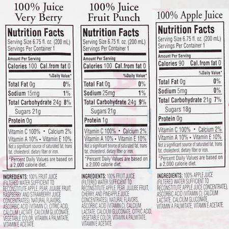 Apple & Eve 100% Juice Variety Pack (6.75 fl. oz., 36 pk.)