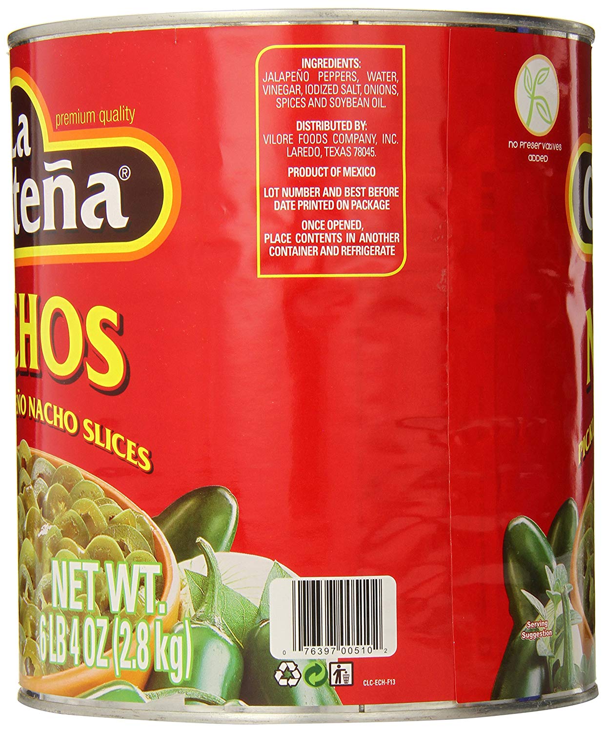 La Costena® Jalapeno Nacho Slices (100 oz.)