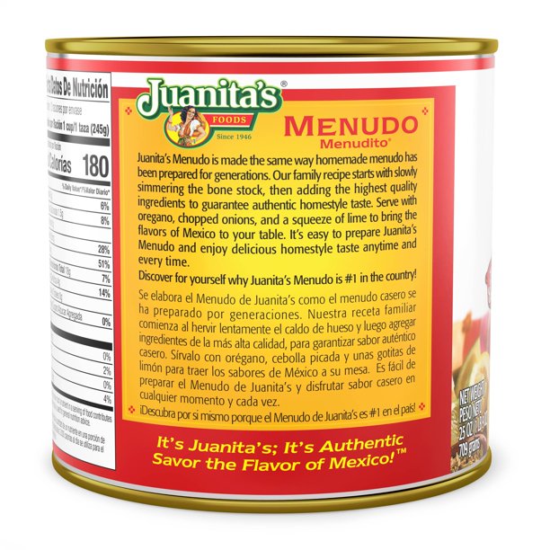 Juanita's Foods Original Canned Menudo (25 oz., 3 p.k)