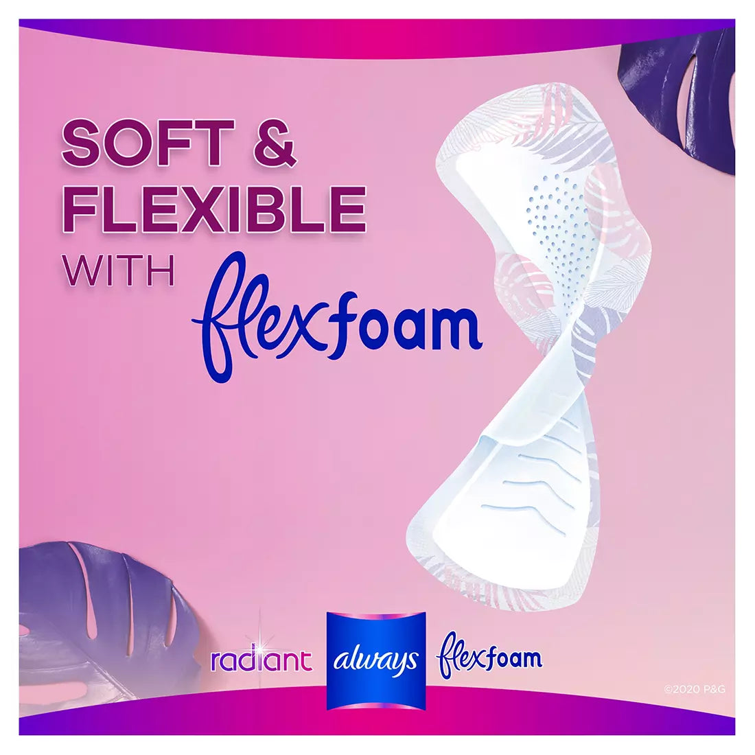 Always Radiant Regular Absorbency Pads with Wings, 76 ct.