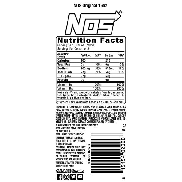 NOS Energy (16 oz., 24 pk)