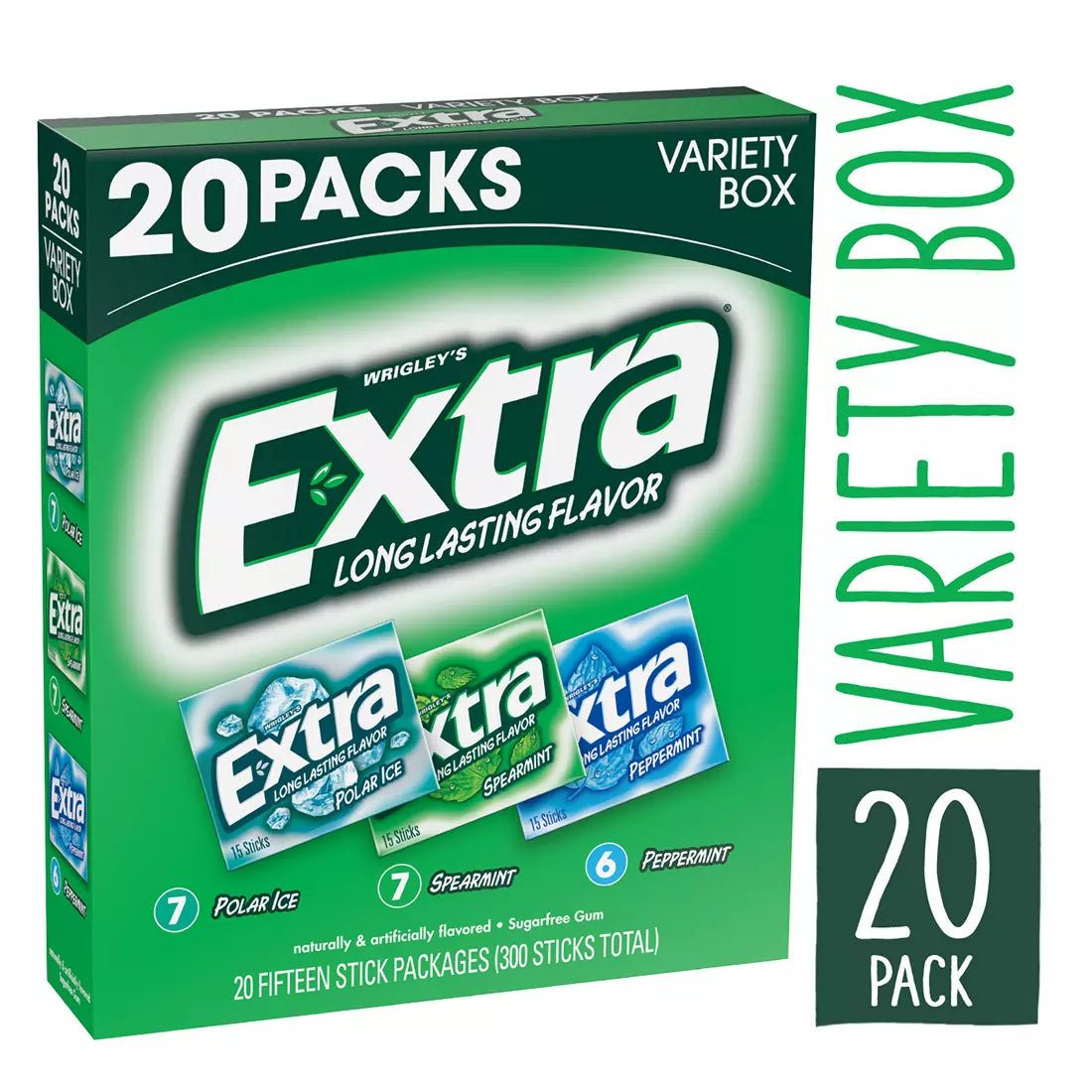 Extra Mint Sugar-Free Chewing Gum Bulk Variety Pack, 20 ct.