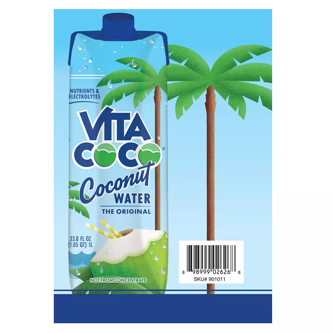 Vita Coco Pure Coconut Water, 6 pk./1L