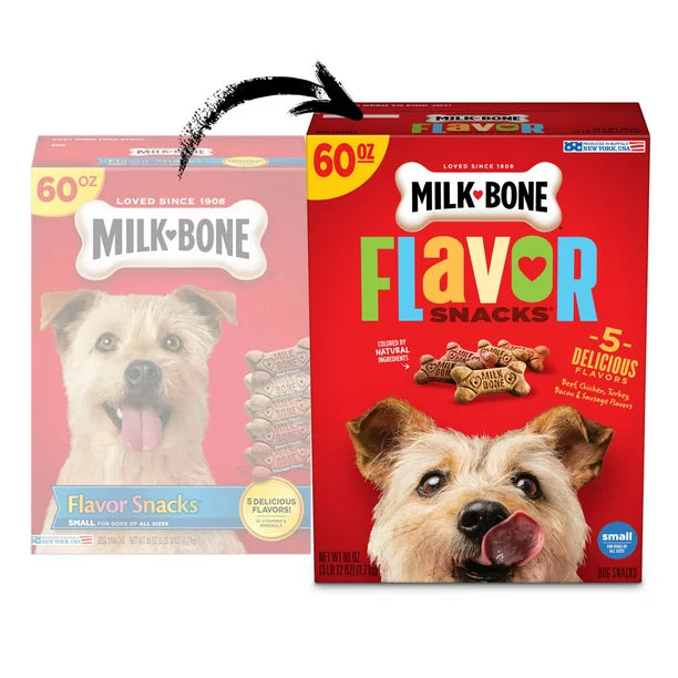 Milk-Bone Flavor Snacks Small Dog Biscuits, Crunchy Variety Pack (8 lbs.)