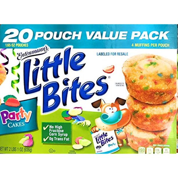 Entenmann's Little Bites Party Cake Muffins (1.65 oz., 20 pk.)