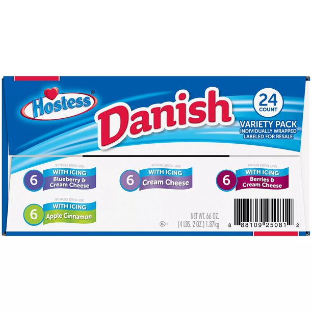 Hostess Danish Claw Variety Pack (24 ct.)