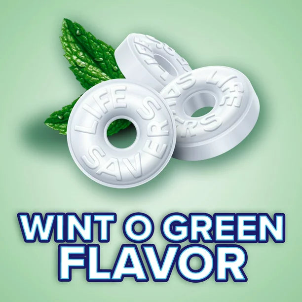 Life Savers Wint O Green Breath Mints Bulk Hard Candy, 53.95 oz.