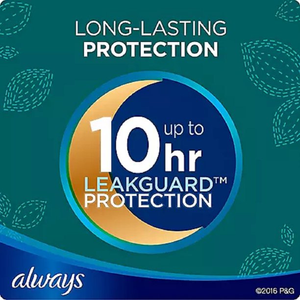 Always Ultra Thin Overnight Pads, Unscented - Size 5 (72 ct.)