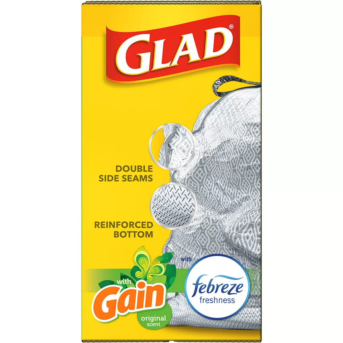 Glad ForceFlex 13-Gal. Tall Kitchen Bags with Gain Odorshield, 120 ct.