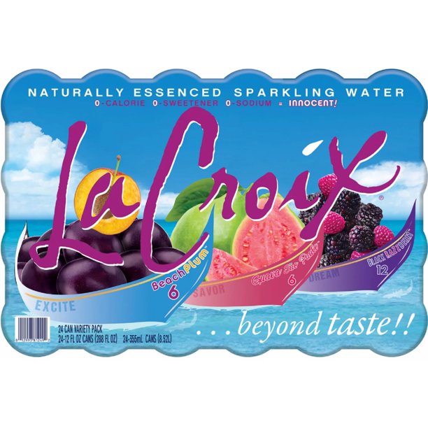 La Croix Black Razz Berry Sparkling Water Variety Pack (12 fl. oz., 24 pk.)